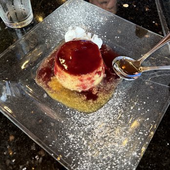 Aji Limo Peruvian Cuisine - Caramel flan with fruit - Desserts Near Me - Tampa, Florida Aji Limo Peruvian Cuisine - Caramel flan with fruit - Desserts Near Me - Tampa, Florida