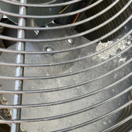 He blew off dirt, debris and rocks from the gutter and the roof onto/into our brand new AC...
on top of the AC, on the fan blades, wires... He blew off dirt, debris and rocks from the gutter and the roof onto/into our brand new AC...
on top of the AC, on the fan blades, wires...