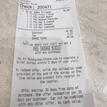 Bojangles - Worth every dime. - Chicken Shop Near Me - Tallahassee, Florida