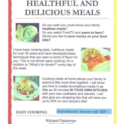Easy Cooking - Introductory offer for groups of 5 or more. $30 south of SFV. Includes ingredients!