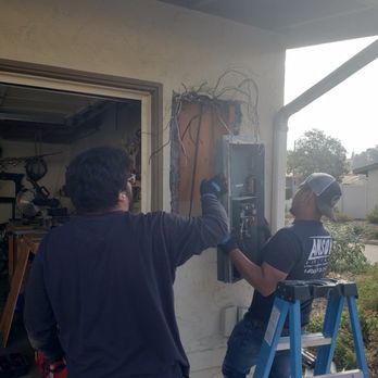 Anson Electric - Daniel and Erik hard at work. - Electricians Near Me - La Mesa, California