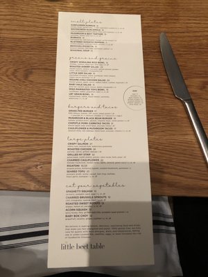 Menu photo 4 Little Beet Table New York, NY