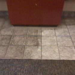 Health Tech Cleaning Systems - We clean Grouted tile too, left side, is black, not the color of the tile. The right side is the original color. Truly Clean!!!