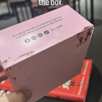 Crumbl - La Jolla - The worker handed me the box without taking his gloves off so frosting was everywhere - Bakeries Near Me - La Jolla, California