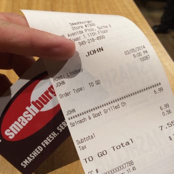 Smashburger - Some terrific service from a host named Lindsey tonight.  Trying out the new spinach & goat cheese chicken sandwich . - Burgers Near Me - San Clemente, California