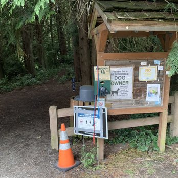 Boeing Creek Park - Side entrance (on Third Avenue NW) in a forest patch, lots of information for dog owners. - Parks Near Me - Shoreline, Washington