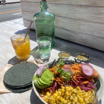 Chulita - Chulita Bowl Avocado Tostada Mango margarita  Green salsa - Mexican Near Me - Venice, California