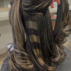 Highlights with peekaboo raccoon tail by Jasmine