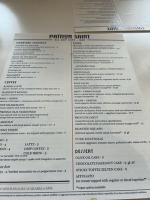 Menu photo 8 Patron Saint Cafe + Bar Cleveland, OH Menu photo 8 Patron Saint Cafe + Bar Cleveland, OH