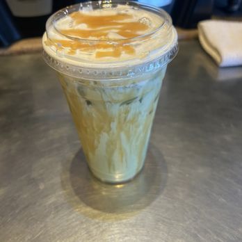 Peppy Coffee - Vanilla caramel matcha iced. - Coffee & Tea Near Me - Fort Morgan, Colorado Peppy Coffee - Vanilla caramel matcha iced. - Coffee & Tea Near Me - Fort Morgan, Colorado