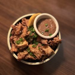 Ruby Chow's - Crispy Maitake served with black garlic aioli
