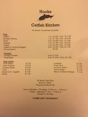 Hooks Catfish Kitchen 21 Reviews Seafood 38 N Park Row Erie Pa United States Restaurant Reviews Phone Number Menu