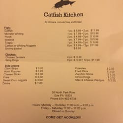 Hooks Catfish Kitchen - Menu