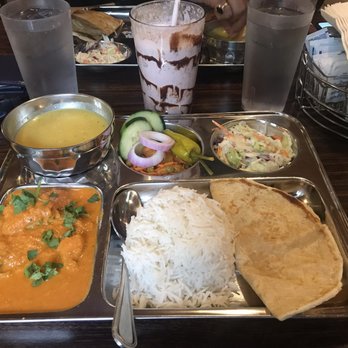 Wildberry Restaurant - Chicken thali with strawberry milkshake. - American Near Me - Ashford, Washington Wildberry Restaurant - Chicken thali with strawberry milkshake. - American Near Me - Ashford, Washington