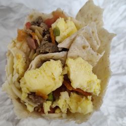 Fiesta burrito inside
