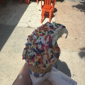 Whip 'n Dip Ice Cream - $9 for this vanilla small soft serve sugar cone with sprinkles. Just completely outrageous and disrespectful prices. Blown away. - Ice Cream & Frozen Yogurt Near Me - Miami, Florida Whip 'n Dip Ice Cream - $9 for this vanilla small soft serve sugar cone with sprinkles. Just completely outrageous and disrespectful prices. Blown away. - Ice Cream & Frozen Yogurt Near Me - Miami, Florida