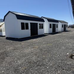 Top Shed - White barn sheds