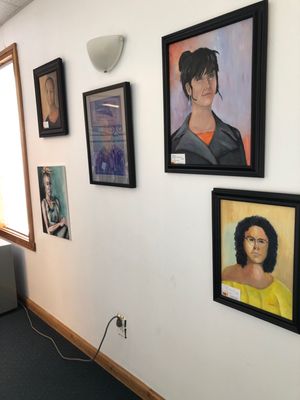 Photo of The Mooresville Arts Partnership - Mooresville, IN, US. Framed art from art students