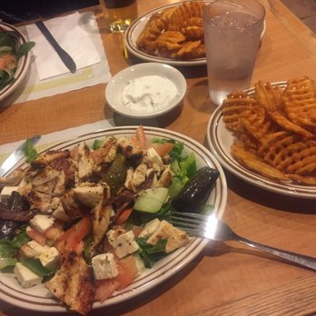 BKLYN eats - Green salad(the bomb) and waffle fries - Breakfast & Brunch Near Me - Brooklyn, New York