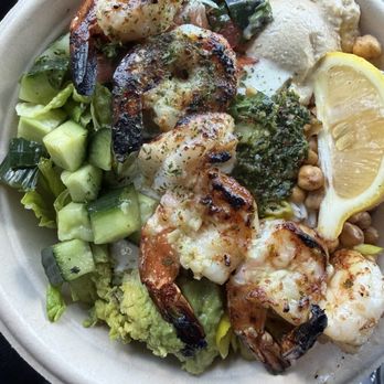 Luna Grill Anaheim - Built my own bowl - Mediterranean Near Me - Anaheim, California