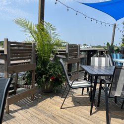 Deck overlooking the Brazos River