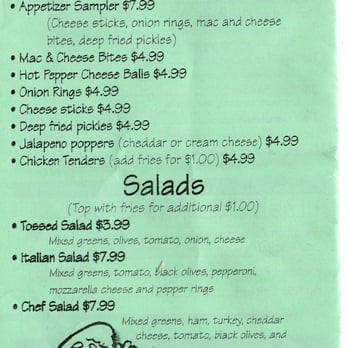Ianazone's Homemade Pizza - Current Menu 12/2015 - Pizza Near Me - Poland, Ohio