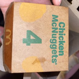 Chicken nugget box NO NUGGETS INSIDE Chicken nugget box NO NUGGETS INSIDE