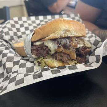 Chef Jeff’s Smash Burger - Double + pepper jack cheese - Burgers Near Me - Antioch, California