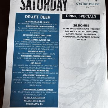 Trolley Square Oyster House - Beer list - Seafood Near Me - Wilmington, Delaware Trolley Square Oyster House - Beer list - Seafood Near Me - Wilmington, Delaware