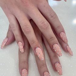 Happy Nails and Spa Fashion Valley - Nails with rhinestones by Julia