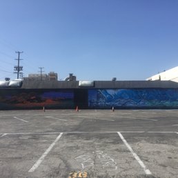 The hunt, building with nice graffiti art and along with the huge parking lot which is for $4 2hr The hunt, building with nice graffiti art and along with the huge parking lot which is for $4 2hr