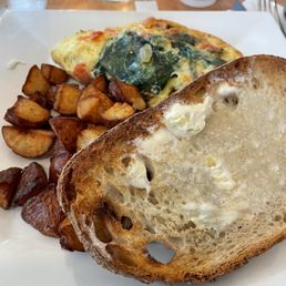Spinach omelet