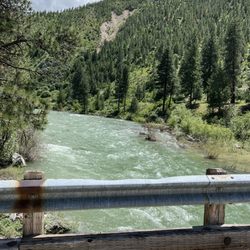 Kirkham Hot Springs - View from the bridge.