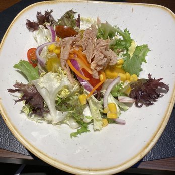 Ayre Hotel Gran Via - Salad at their restaurant - Hotels Near Me - Barcelona, B