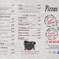 Pizzas Lino - La carte