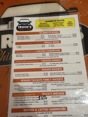 Menu photo 1 Truck's Chicken N Fish Wilmington, NC Menu photo 1 Truck's Chicken N Fish Wilmington, NC