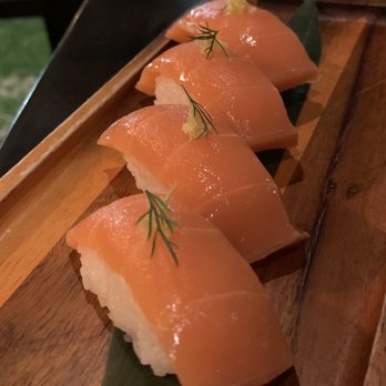 Nori - no-salmon nigiri - Vegan Near Me - Austin, Texas Nori - no-salmon nigiri - Vegan Near Me - Austin, Texas
