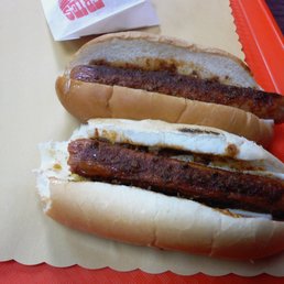 Two dogs with cheese - yes there was a "test" bite- and my perogies!
