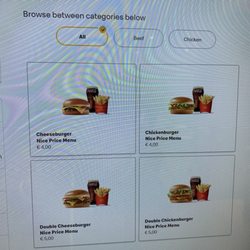 McDonald's - Check out the Nice Price Menu. Good deals for Europe.