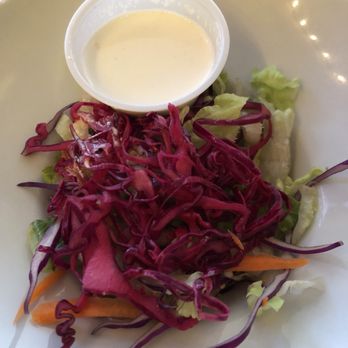 Noosh Kitchen - Salad with salty sour dressing (delish!!) - Persian/Iranian Near Me - Johns Creek, Georgia