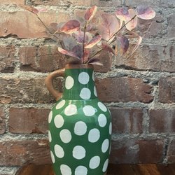 Pitcher and autumn foliage from Real Deals