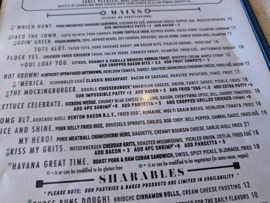 Menu photo 8 The Mockingbird Nashville Nashville, TN
