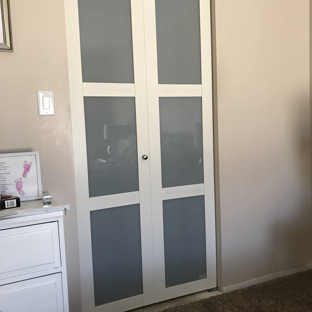 Paul's Small Jobs - Finally, closet doors. - Handyman Near Me Paul's Small Jobs - Finally, closet doors. - Handyman Near Me