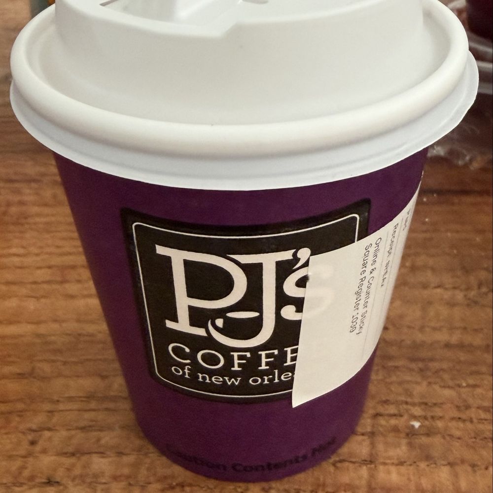 PJ's Coffee - "PJ's espresso" It was pretty good. I added it to my strawberry matcha bc it was too sweet. The espresso evened it out. Would order again. - Coffee & Tea Near Me - Pensacola, Florida PJ's Coffee - "PJ's espresso" It was pretty good. I added it to my strawberry matcha bc it was too sweet. The espresso evened it out. Would order again. - Coffee & Tea Near Me - Pensacola, Florida