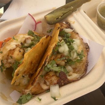 Tacos Y Mariscos Las Islitas - Shrimp Quesataco (bigger quesatacos than I'm used to) - Food Trucks Near Me - Lahaina, Hawaii Tacos Y Mariscos Las Islitas - Shrimp Quesataco (bigger quesatacos than I'm used to) - Food Trucks Near Me - Lahaina, Hawaii