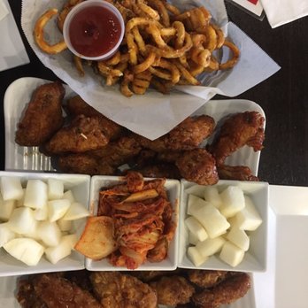 Bonchon Sunnyvale - chicken and curly fries - Chicken Wings Near Me - Sunnyvale, California Bonchon Sunnyvale - chicken and curly fries - Chicken Wings Near Me - Sunnyvale, California