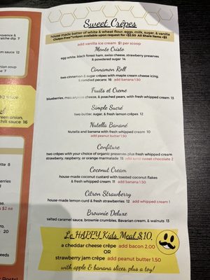 Menu photo 1 Le HAPPY Crêperie & Bar Sandy, OR