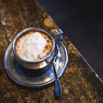 Blue Talon Bistro - Parisian Hot Chocolate with homemade marshmallow - French Near Me - Williamsburg, Virginia