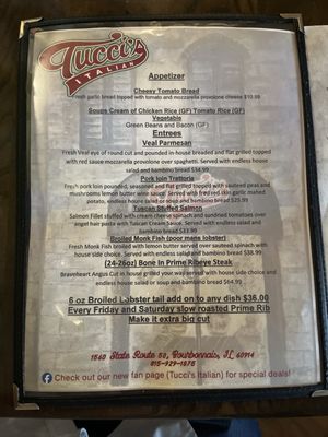 Menu photo 4 Tucci's Bourbonnais, IL Menu photo 4 Tucci's Bourbonnais, IL