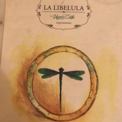 La Libelula - Front of their cute menu... lots of vegan tummies inside!